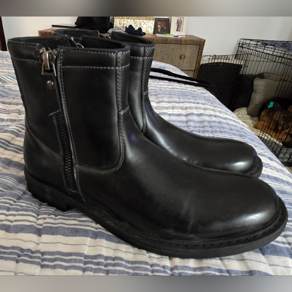 Unlisted Kenneth Cole Men's Black Shoes Boots